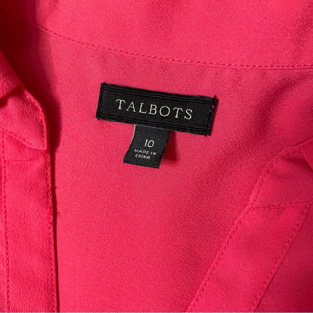 Talbots Roll Tab Button Down Blouse - image 5